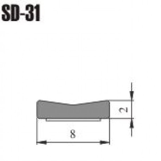 Tesnenie čierne SD31 (DGP) 8x2mm  200m