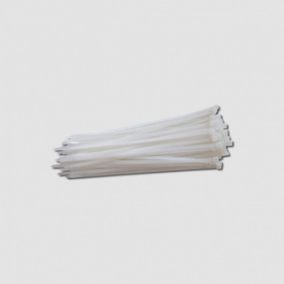 Viazacia páska 400x4,8mm 50ks biela nylon
