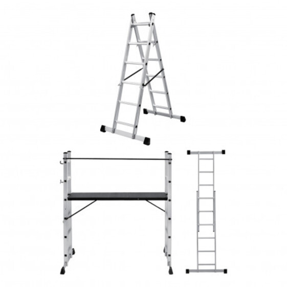 Rebríkové lešenie hliníkové | 2x7 stupňov nostnosť 150kg