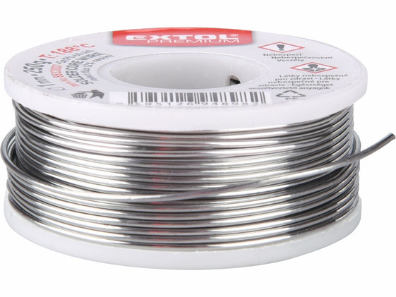 Cín na spájkovanie pr.1mm, 100g, EXTOL PREMIUM