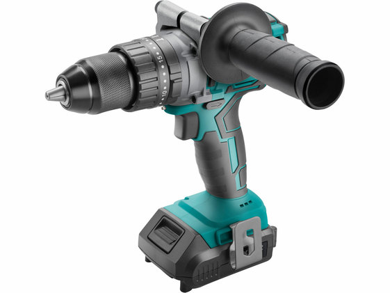 Vŕtačka aku s príklepom Share20V, 1x akumulátor 2Ah Li-ion, 65Nm, kufor