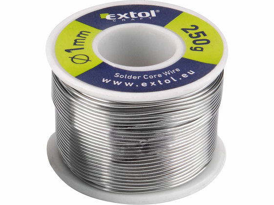 Cín na spájkovanie pr.1mm, 250g, EXTOL CRAFT