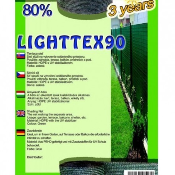 Sieť tieniaca Lighttex 2x50m zelená