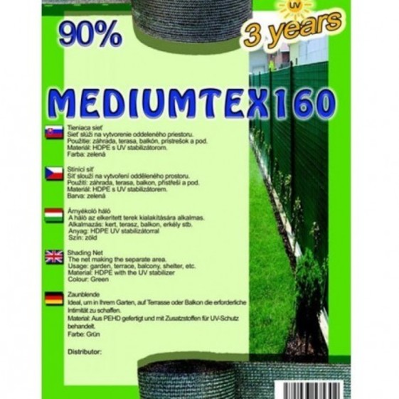 Sieť tieniaca Mediumtex 1,2x50m zelená