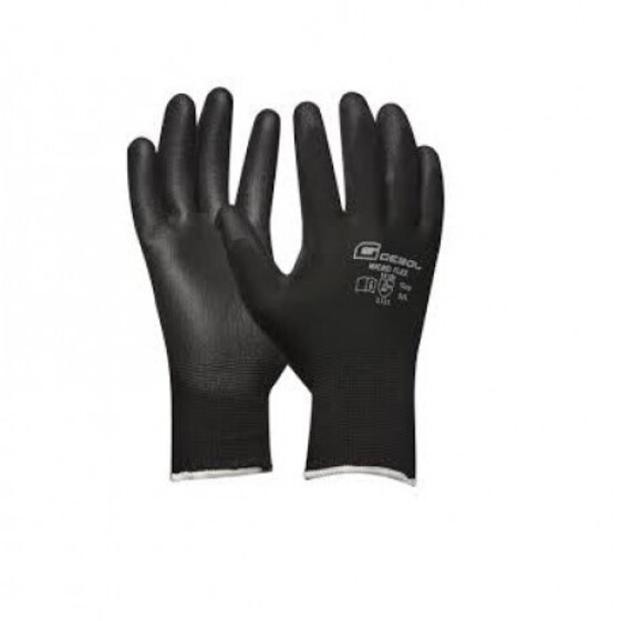 Rukavice NANO FLEX SCHWARZ veľkosť 8 s vysačkou