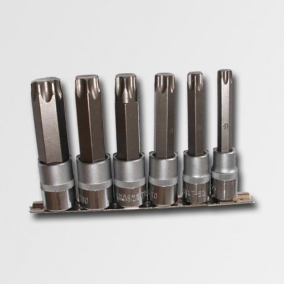 Nástavce sada TORX T55-T100 100mm 1/2