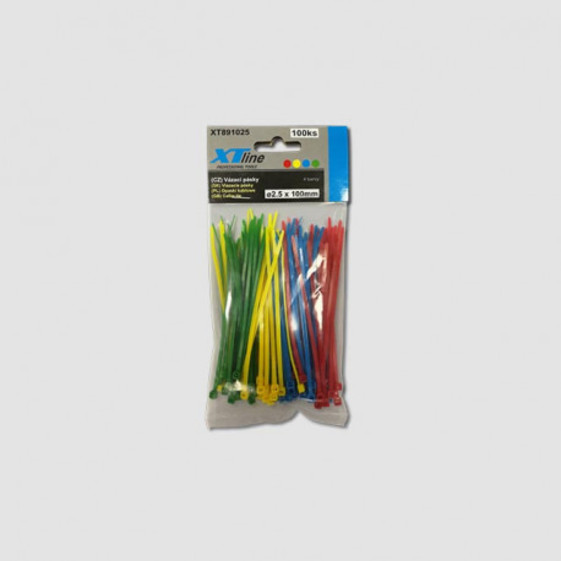 Viazacia páska 200x3,6mm 50ks farebná nylon