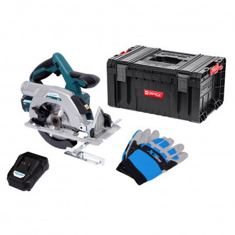 Aku Kotúčová píla bezuhli.18V + 5Ah batéria + nabíjačka 3.5A + box