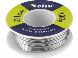 Cín na spájkovanie pr.1mm, 100g, EXTOL CRAFT