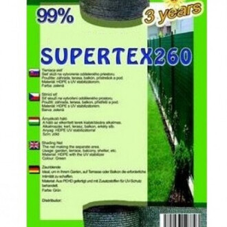 Sieť tieniaca SUPERTEX 1x10m zelená